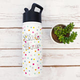 18oz "Little Bear" Water Bottle - Polka Play